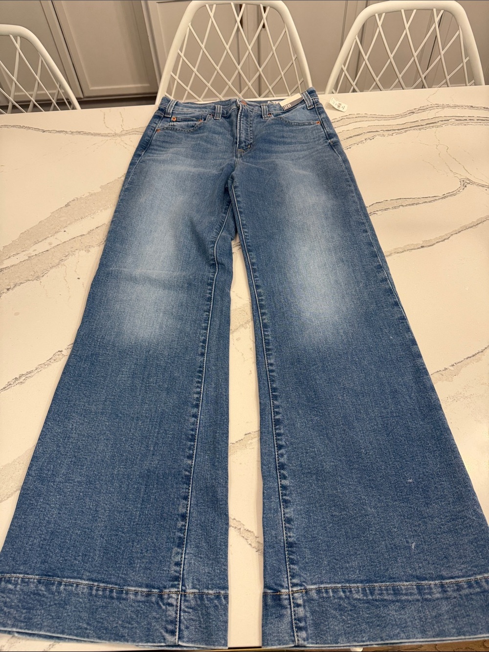 GAP High Rise Wide Leg Jeans Womens 28/6 Regular Medium Wash NWT